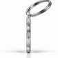 TAGiDOG Classic Heart ID Tag side profile showing tag thickness and split ring