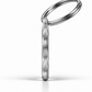 TAGiDOG Classic Rose Round ID Tag side profile showing tag thickness and split ring