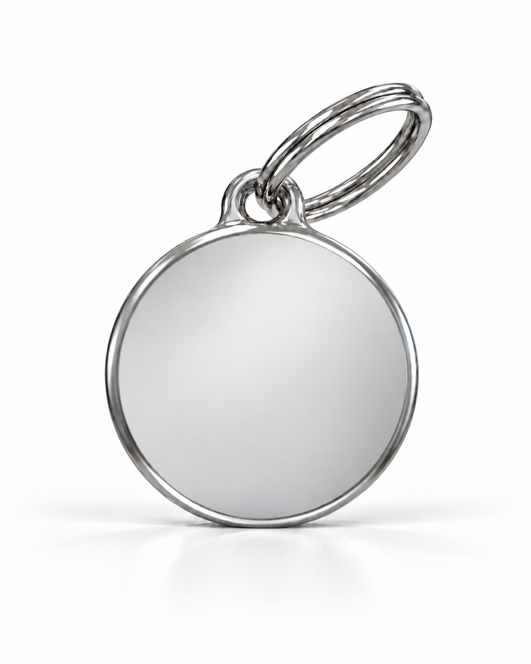 TAGiDOG Classic Round ID Tag dog ID tag, front view on white