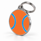 TAGiDOG Clay Court Tennis  ID Tag dog ID tag, angled view