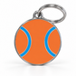 TAGiDOG Clay Court Tennis  ID Tag dog ID tag, front view on white
