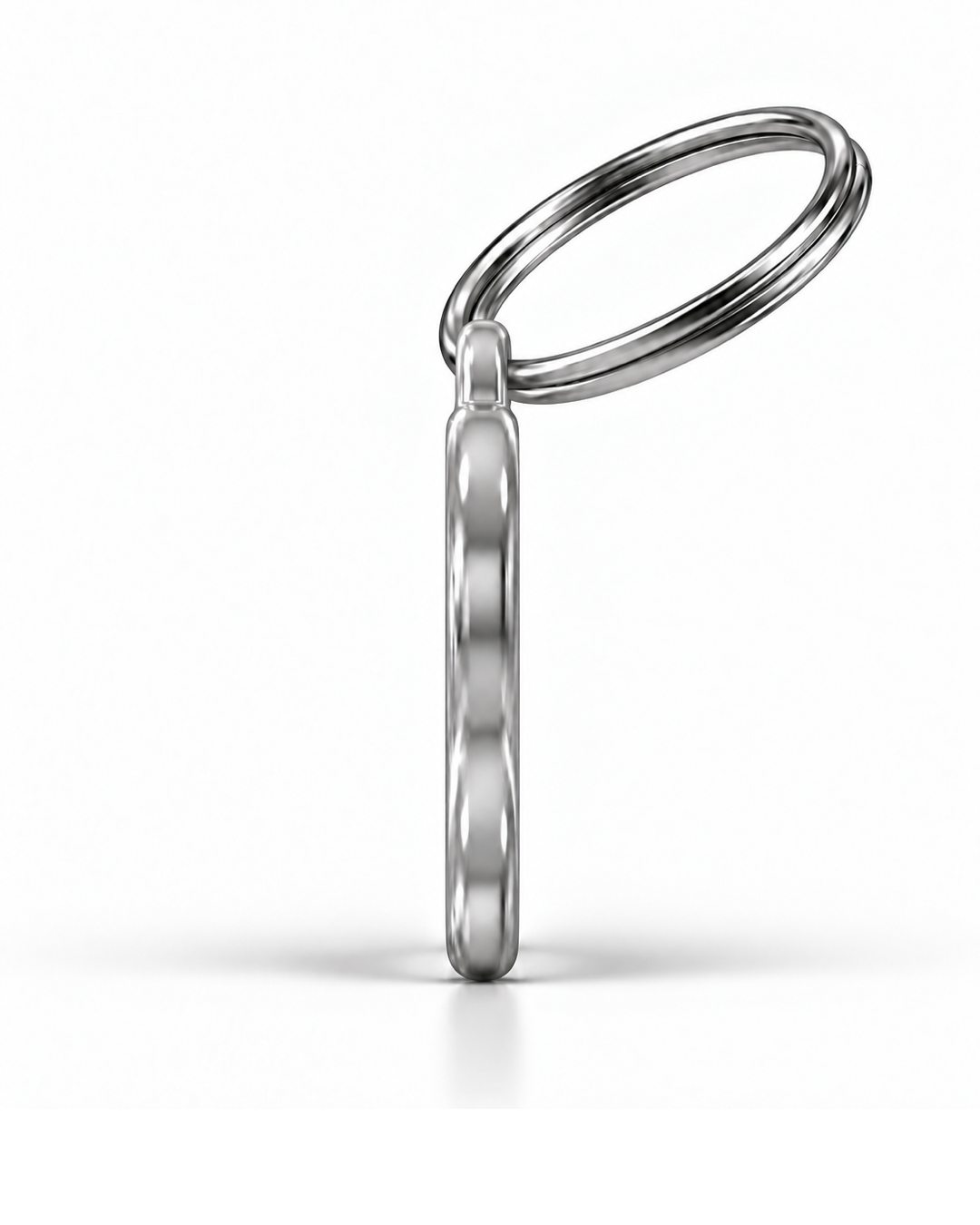 TAGiDOG Cocker Spaniel Dog ID Tag side profile showing tag thickness and split ring