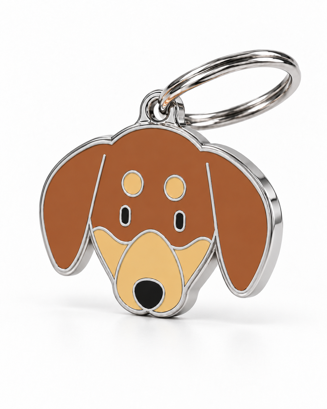 TAGiDOG Dachshund Dog ID Tag, angled view