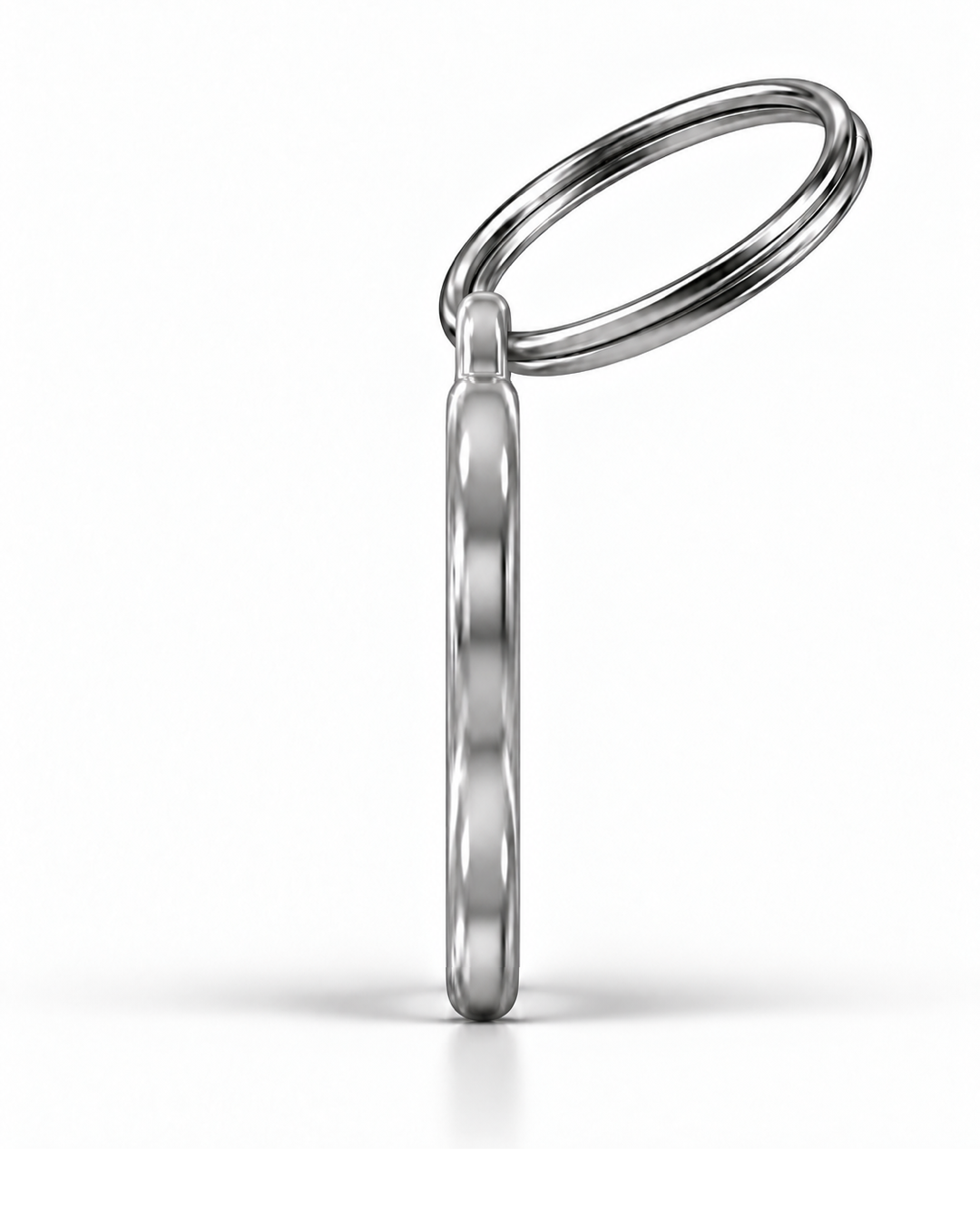 TAGiDOG Emoji Clover Charm ID Tag side profile showing tag thickness and split ring