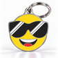 TAGiDOG Emoji Cool Pup dog ID tag, front view on white