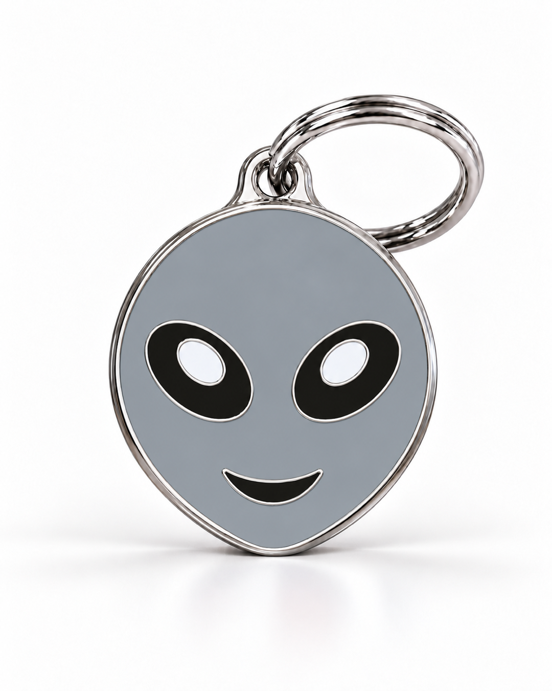 TAGiDOG Emoji Cosmo Pup dog ID tag, front view on white