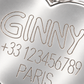 TAGiDOG Paw Spark Red ID Tag personalised engraving close-up example