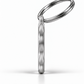 TAGiDOG I Love Ball ID tag side profile showing tag thickness and split ring