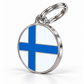 TAGiDOG Flag Finland ID Tag dog ID tag, angled view