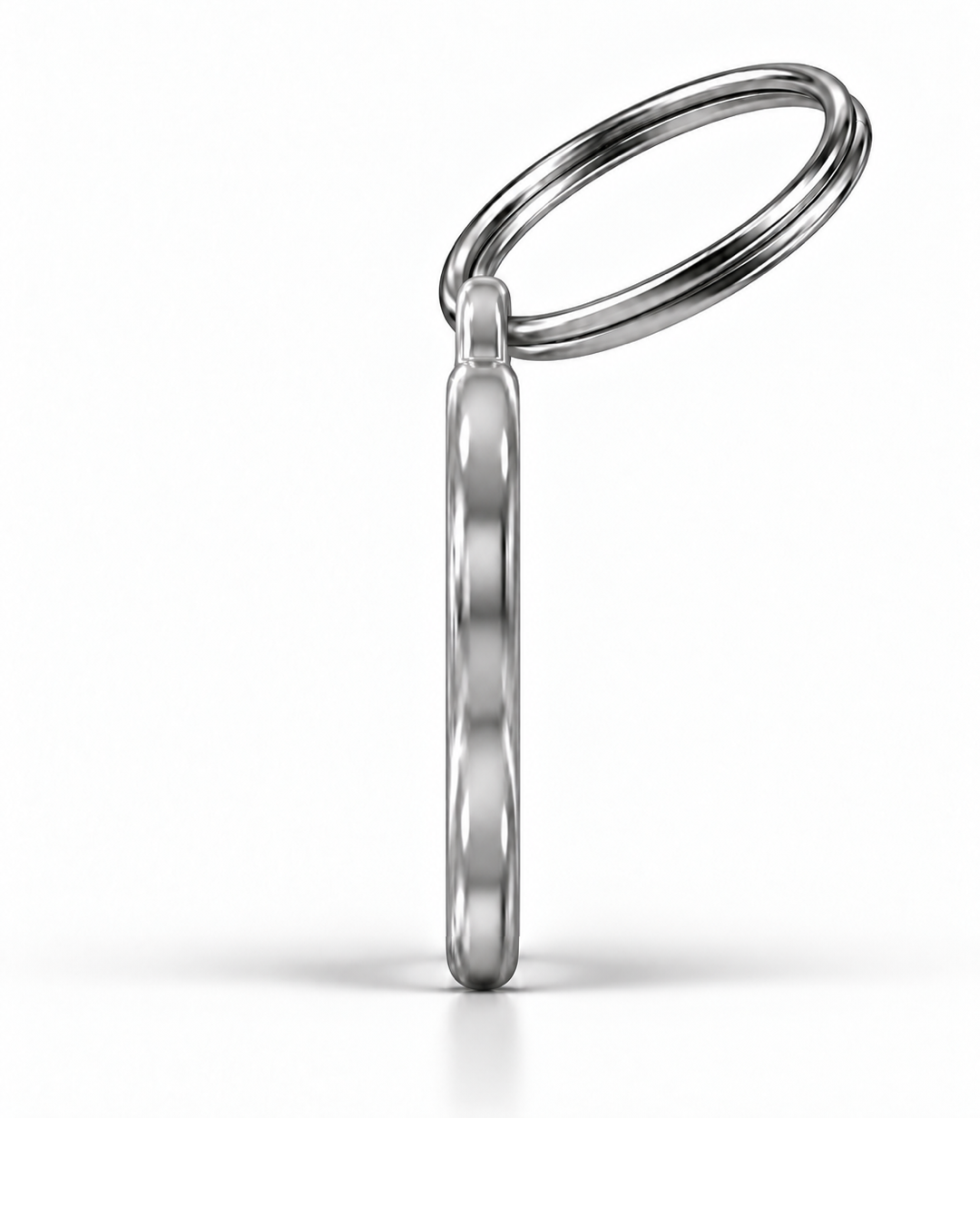 TAGiDOG Flag Finland ID Tag side profile showing tag thickness and split ring