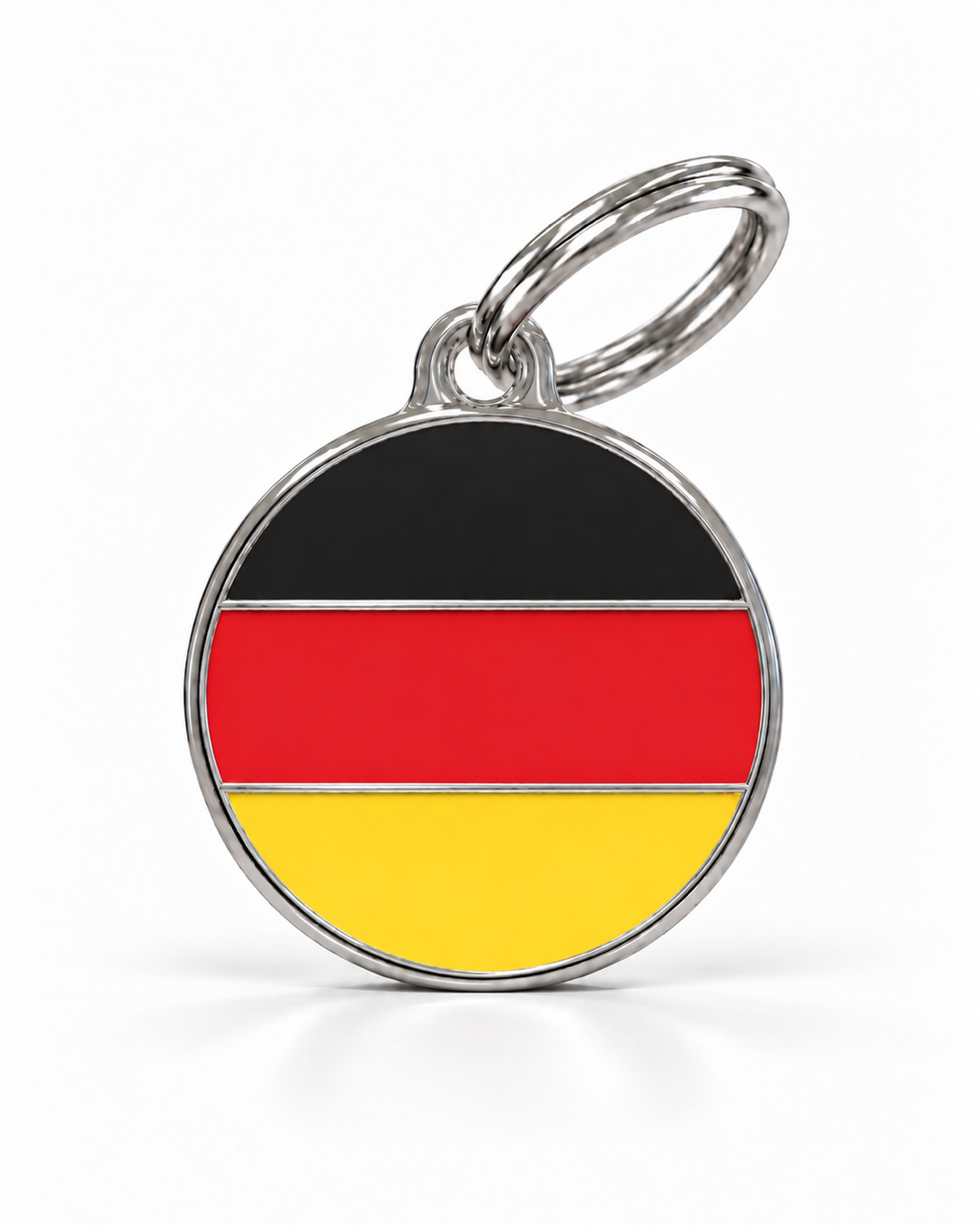 TAGiDOG Flag Germany ID Tag dog ID tag, front view on white