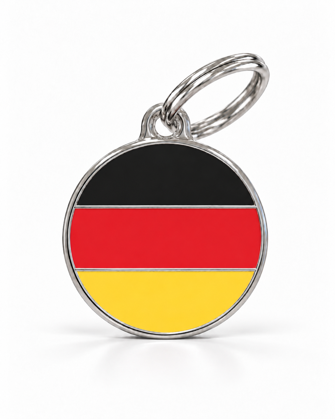 TAGiDOG Flag Germany ID Tag Medium dog ID tag, front view on white
