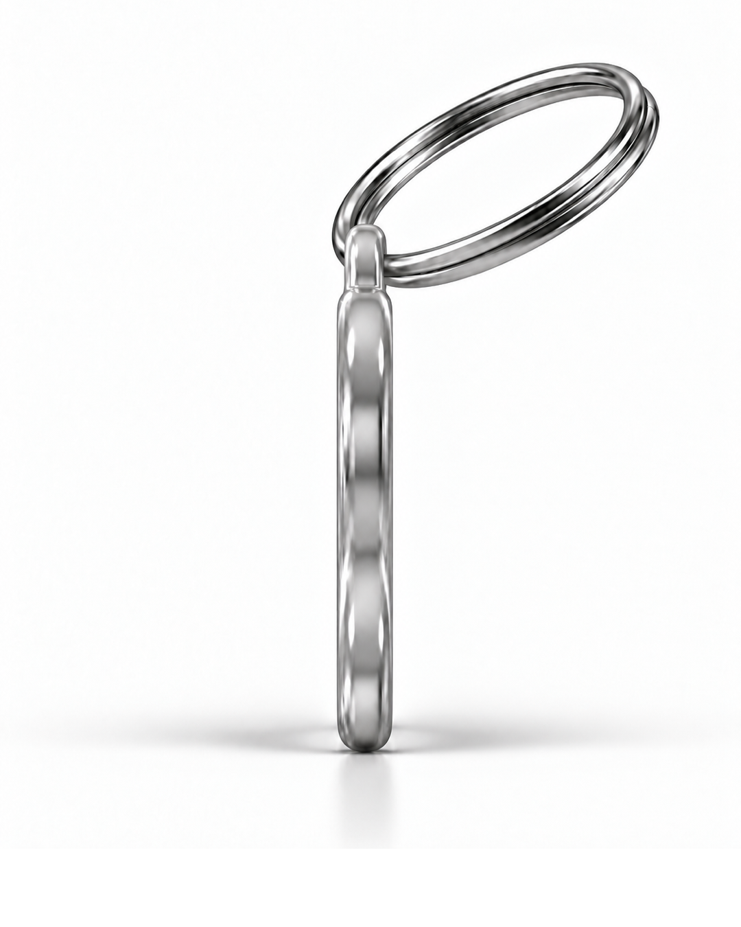 TAGiDOG Flag Ireland ID Tag Medium side profile showing tag thickness and split ring