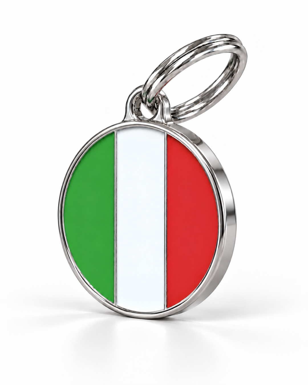 TAGiDOG Flag Italy ID Tag dog ID tag, angled view