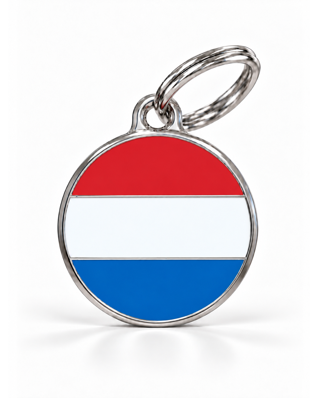 TAGiDOG Flag Netherlands  ID Tag dog ID tag, front view on white