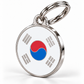 TAGiDOG Flag South Korea ID Tag dog ID tag, angled view