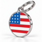 TAGiDOG Flag United States ID Tag dog ID tag, angled view