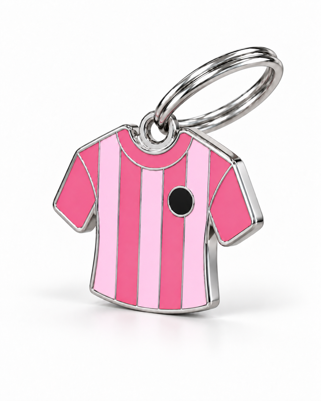TAGiDOG Flamingos Jersey ID Tag dog ID tag, angled view