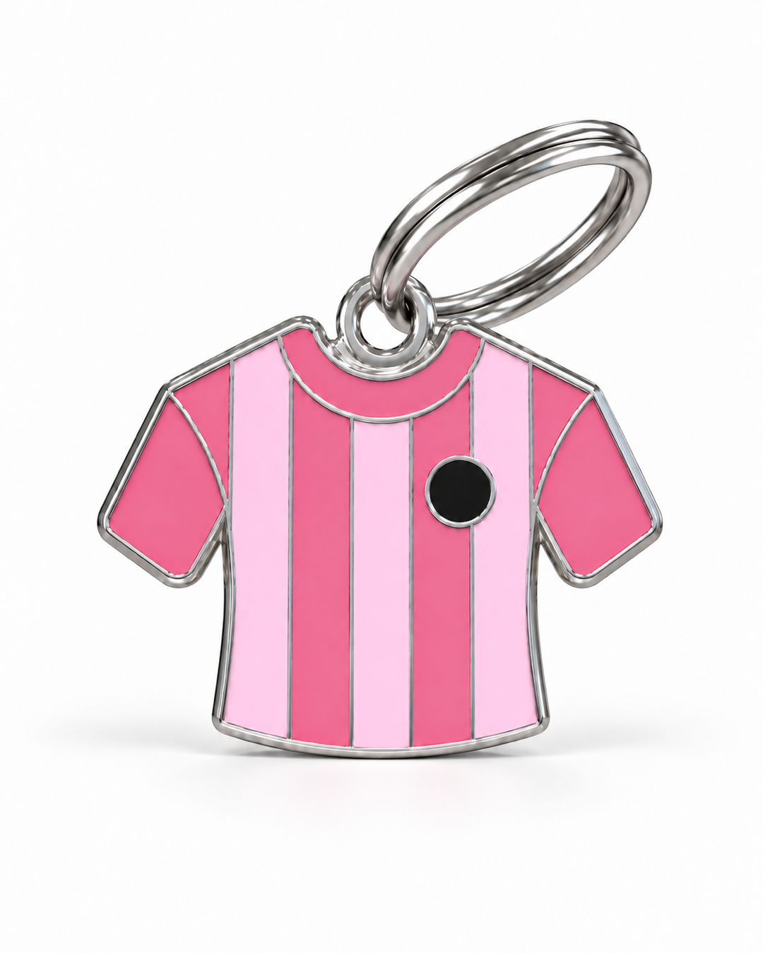 TAGiDOG Flamingos Jersey ID Tag dog ID tag, front view on white
