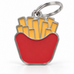 TAGiDOG French Fries ID Tag dog ID tag, front view on white