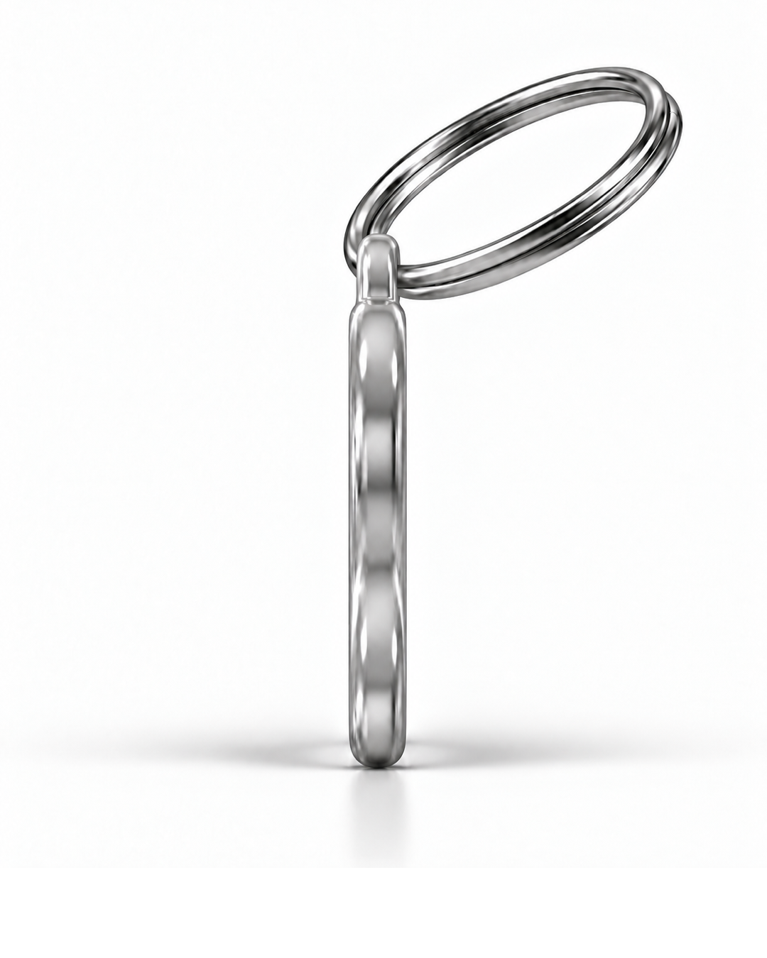 TAGiDOG French Fries ID Tag side profile showing tag thickness and split ring