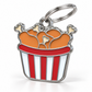 TAGiDOG Fried Chicken ID Tag dog ID tag, angled view