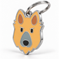 TAGiDOG German Shepherd Dog ID Tag, angled view