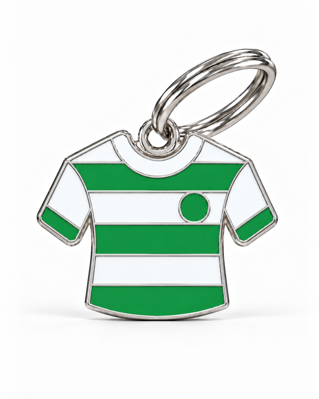 TAGiDOG Glasgow Greens Jersey ID Tag dog ID tag, front view on white