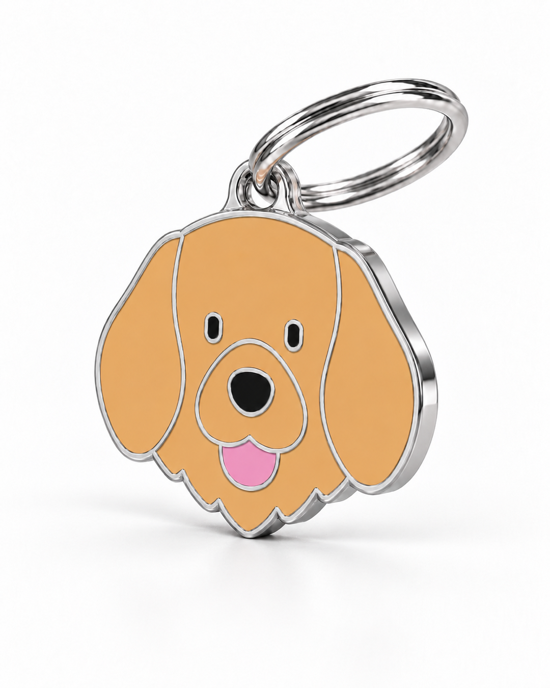 TAGiDOG Golden Retriever Dog ID Tag, angled view
