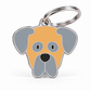 TAGiDOG Great Dane Dog ID Tag, front view on white