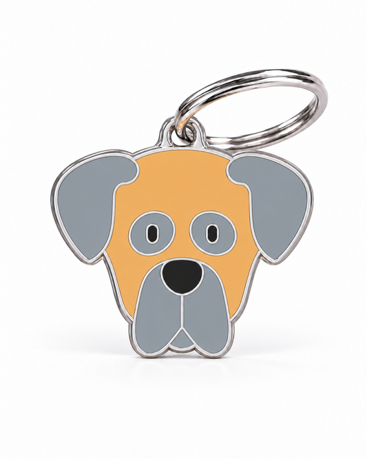 TAGiDOG Great Dane Dog ID Tag, front view on white