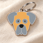 TAGiDOG Great Dane Dog ID Tag on light linen