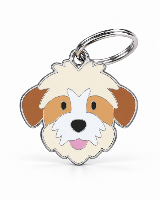 TAGiDOG Havanese Dog ID Tag, front view on white