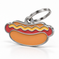 TAGiDOG Hot Dog ID Tag dog ID tag, angled view