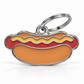 TAGiDOG Hot Dog ID Tag dog ID tag, front view on white