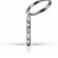 TAGiDOG Hot Dog ID Tag side profile showing tag thickness and split ring