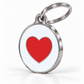 TAGiDOG I Love ID Tag dog ID tag, angled view