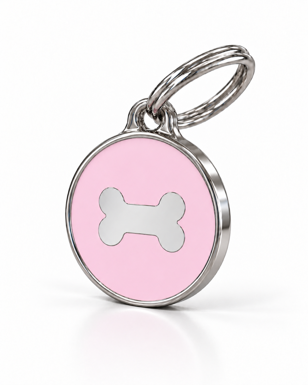 TAGiDOG Icon Bone Ballet ID Tag dog ID tag, angled view