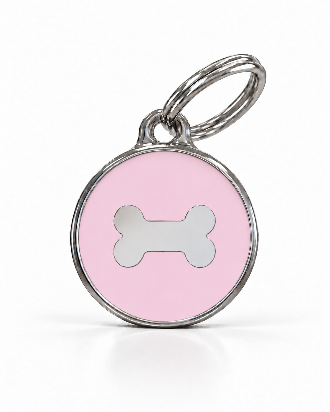 TAGiDOG Icon Bone Ballet ID Tag dog ID tag, front view on white