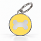 TAGiDOG Icon Bone Butter ID Tag Medium dog ID tag, front view on white