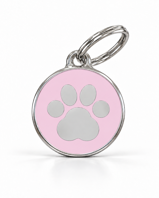 TAGiDOG Icon Paw Ballet ID Tag dog ID tag, front view on white