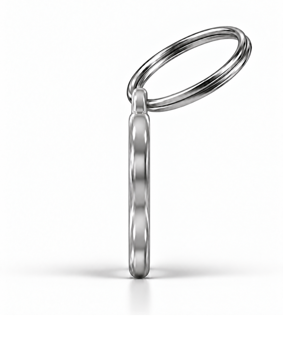 TAGiDOG Jack Russell Terrier Dog ID Tag side profile showing tag thickness and split ring