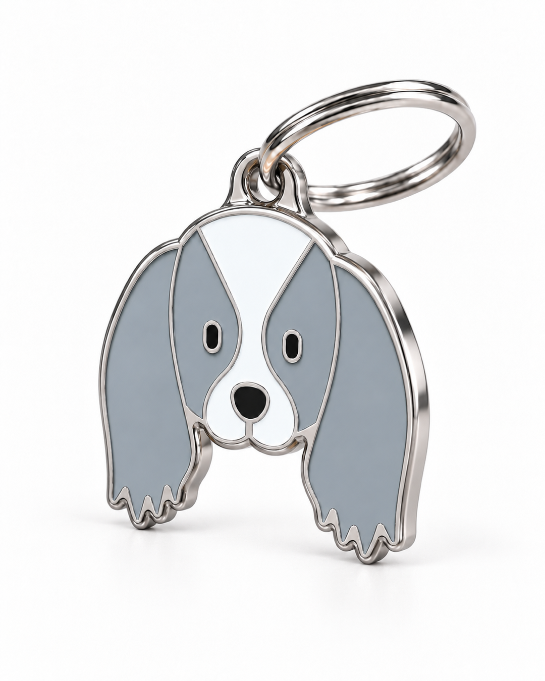 TAGiDOG Japanese Chin Dog ID Tag, angled view