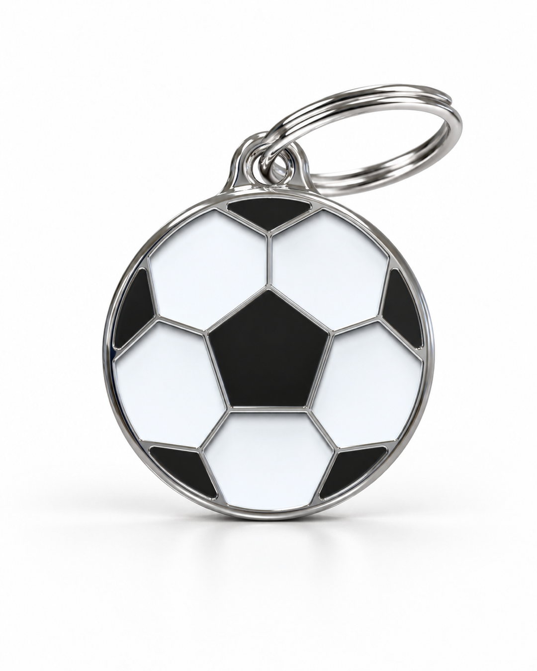 TAGiDOG Kick Off Football ID Tag dog ID tag, front view on white