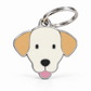 TAGiDOG Labrador Retriever Dog ID Tag, front view on white