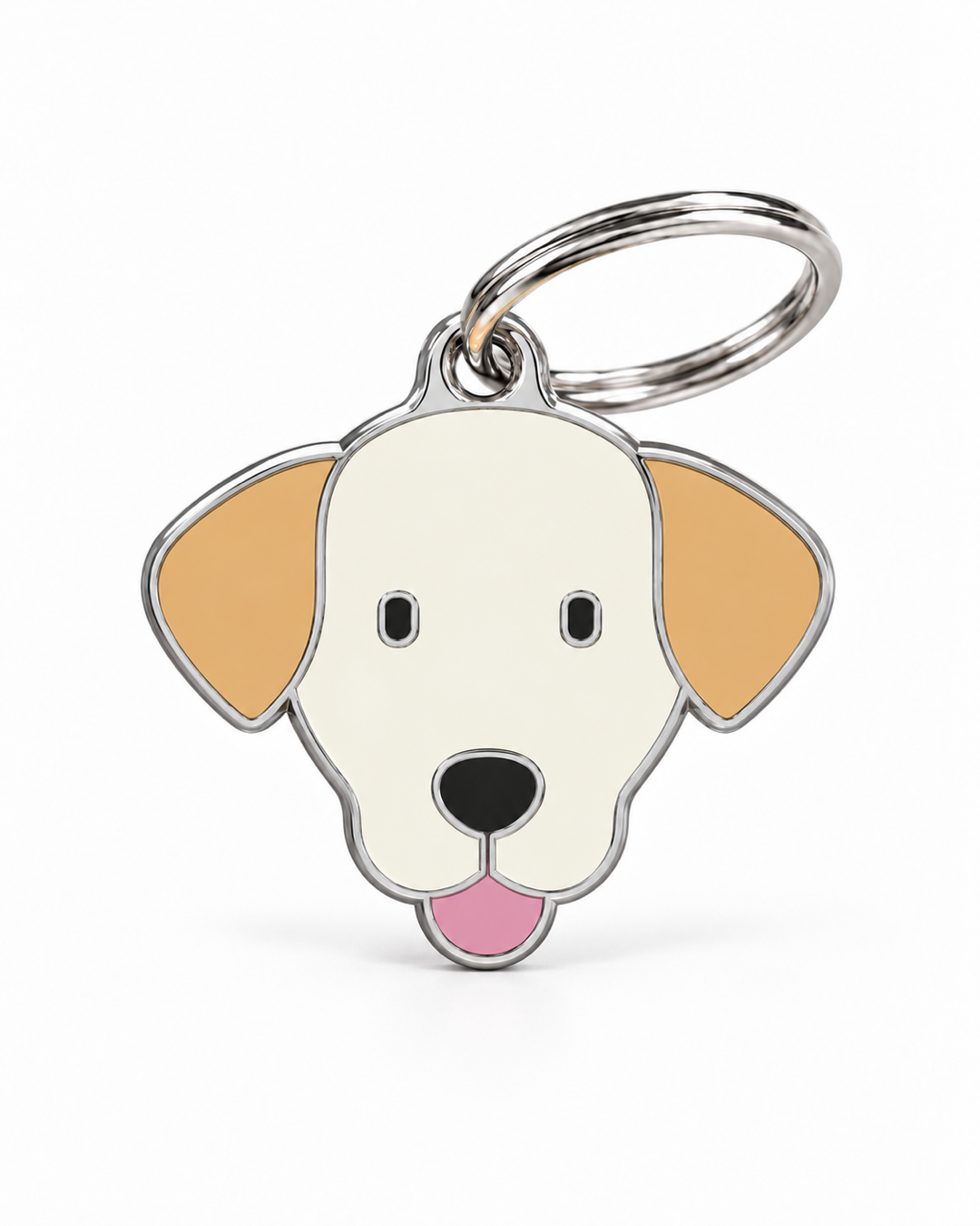TAGiDOG Labrador Retriever Dog ID Tag, front view on white