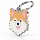 TAGiDOG Long Coat Chihuahua Dog ID Tag, angled view