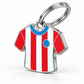 TAGiDOG Los Colchoneros Jersey ID Tag dog ID tag, angled view