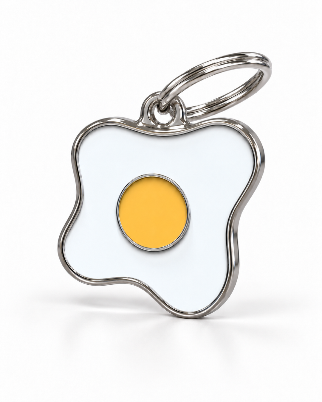 TAGiDOG Morning Bulls Eye ID Tag dog ID tag, angled view