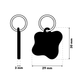 TAGiDOG Morning Bulls Eye ID Tag ID tag dimensions, 29 mm wide and 30 mm high, 3 mm thickness
